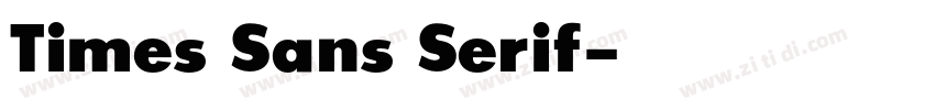 Times Sans Serif字体转换